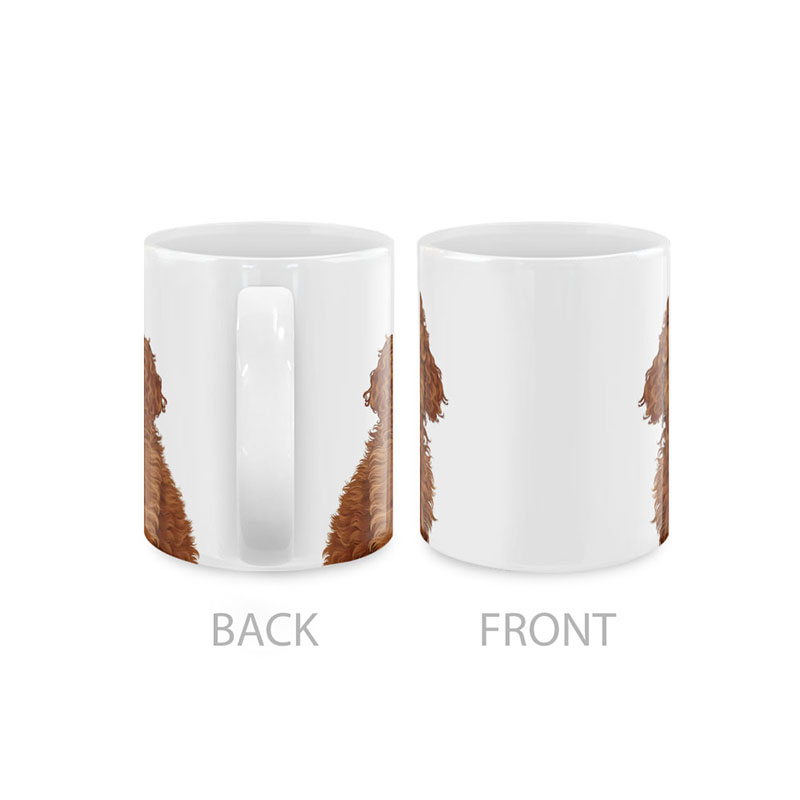 Dog Face Design Ceramic Travel Mug Home Tea Coffee Cup With Handgrip, 11 OZ - Picture 46 of 279