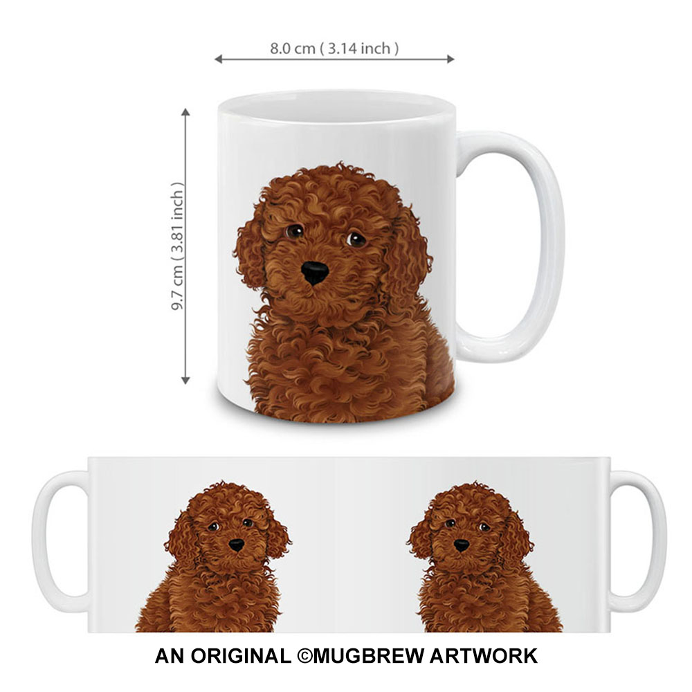 Dog Face Design Ceramic Travel Mug Home Tea Coffee Cup With Handgrip, 11 OZ - Picture 47 of 279