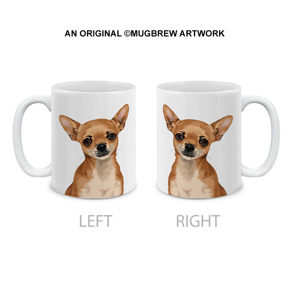 Dog Face Design Ceramic Travel Mug Home Tea Coffee Cup With Handgrip, 11 OZ - Picture 66 of 279