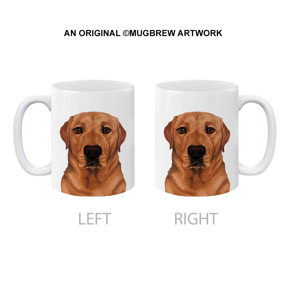 Dog Face Design Ceramic Travel Mug Home Tea Coffee Cup With Handgrip, 11 OZ - Picture 101 of 279