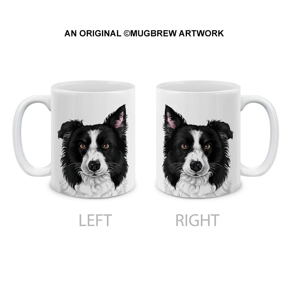 Dog Face Design Ceramic Travel Mug Home Tea Coffee Cup With Handgrip, 11 OZ - Picture 10 of 279