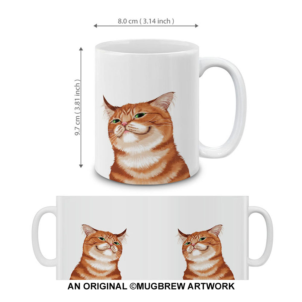 Dog Face Design Ceramic Travel Mug Home Tea Coffee Cup With Handgrip, 11 OZ - Picture 138 of 279