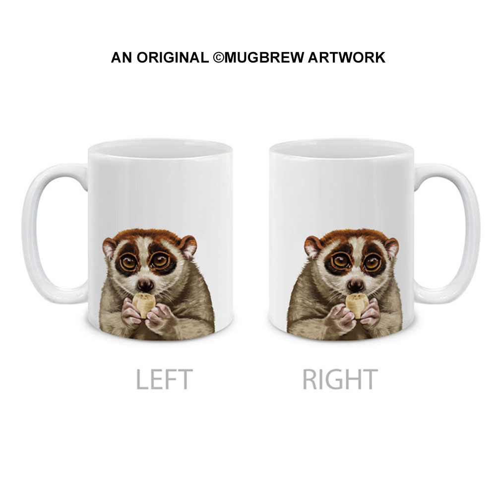 Dog Face Design Ceramic Travel Mug Home Tea Coffee Cup With Handgrip, 11 OZ - Picture 94 of 279