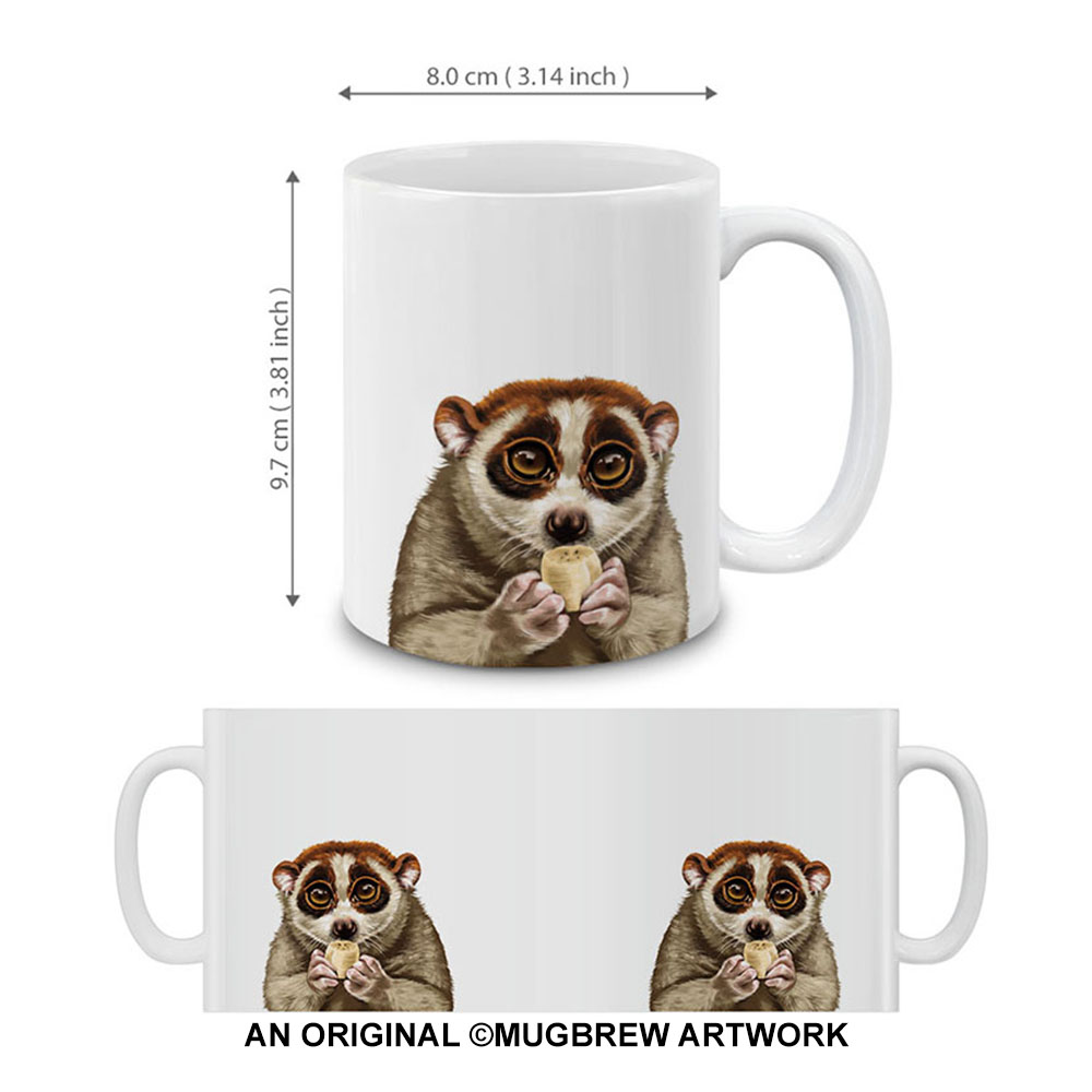 Dog Face Design Ceramic Travel Mug Home Tea Coffee Cup With Handgrip, 11 OZ - Picture 96 of 279