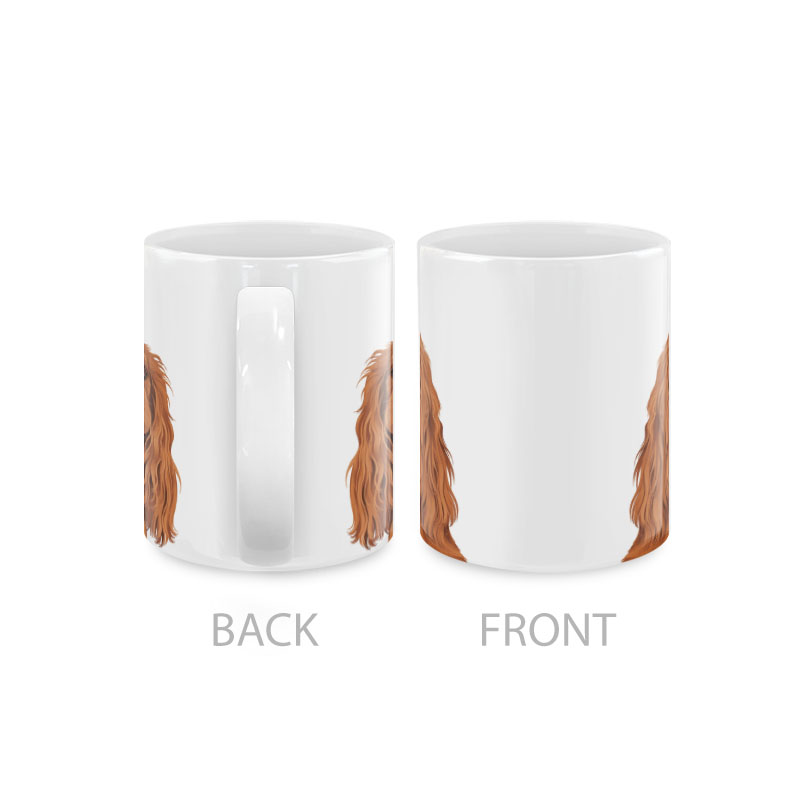 Dog Face Design Ceramic Travel Mug Home Tea Coffee Cup With Handgrip, 11 OZ - Picture 116 of 279