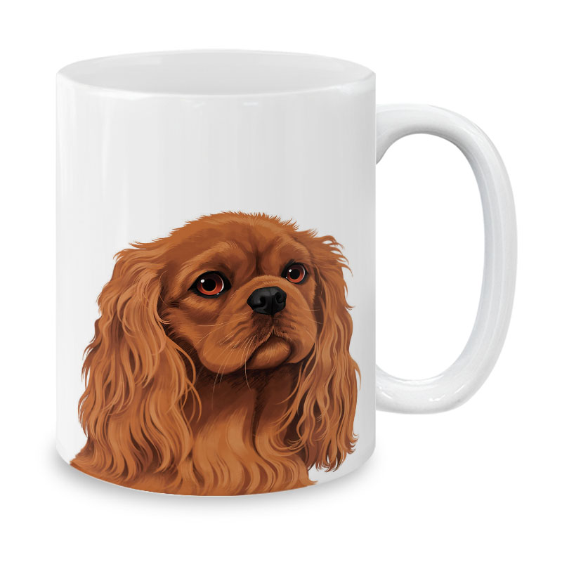 Dog Face Design Ceramic Travel Mug Home Tea Coffee Cup With Handgrip, 11 OZ - Picture 114 of 279