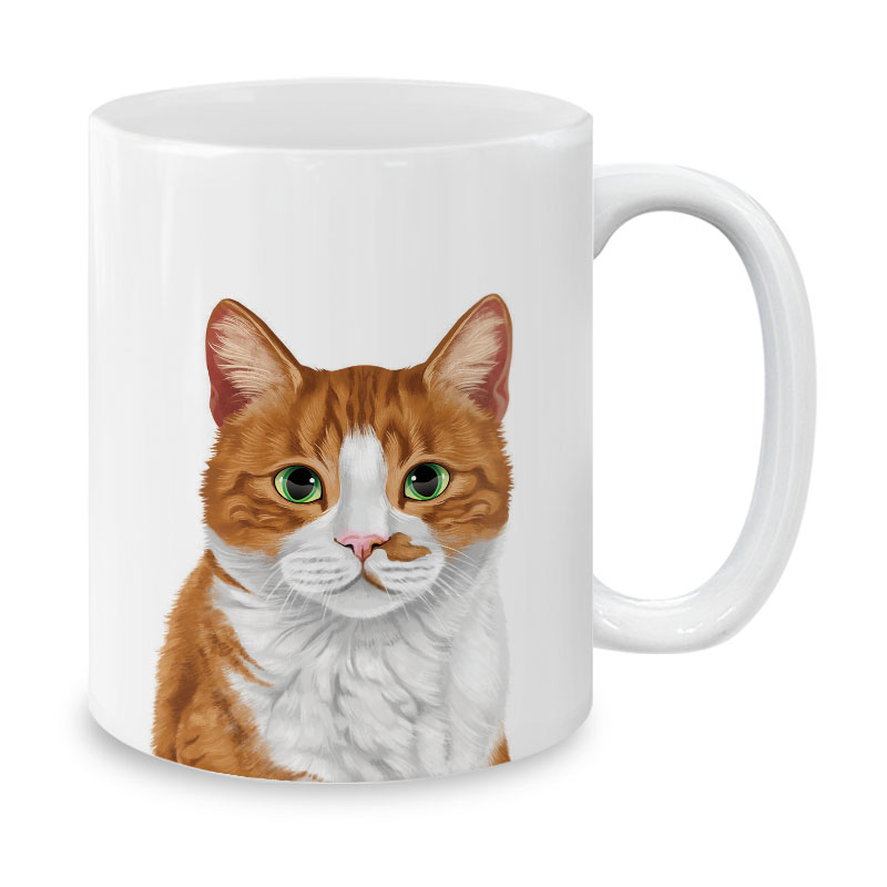 Dog Face Design Ceramic Travel Mug Home Tea Coffee Cup With Handgrip, 11 OZ - Picture 261 of 279