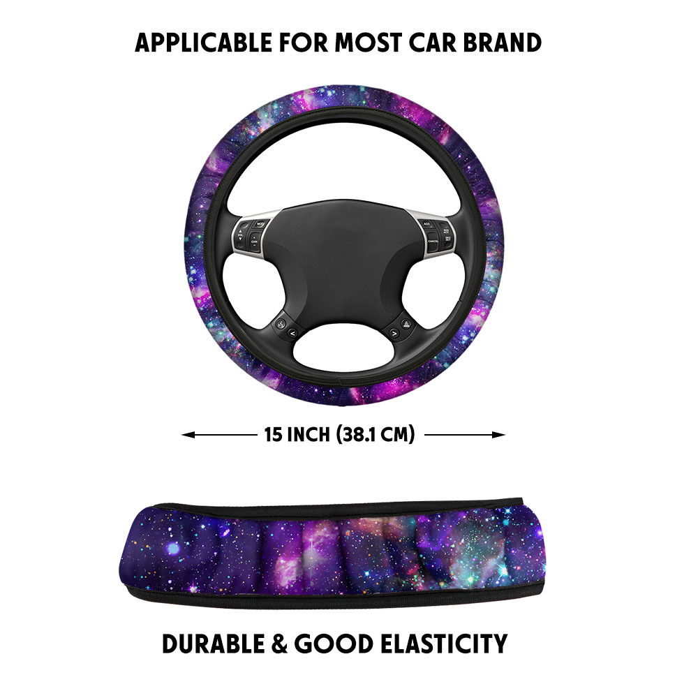 Car Steering Wheel Cover Universal 15 Inch Non-Slip Neoprene Car Wheel Protector - Bild 4 von 19