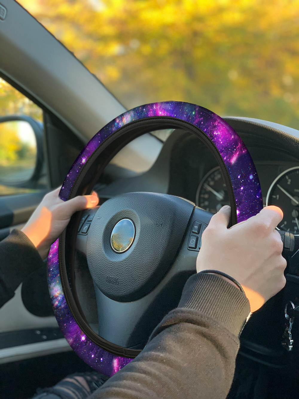 Car Steering Wheel Cover Universal 15 Inch Non-Slip Neoprene Car Wheel Protector - Bild 6 von 19