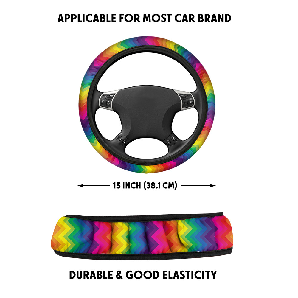 Car Steering Wheel Cover Universal 15 Inch Non-Slip Neoprene Car Wheel Protector - Bild 10 von 19