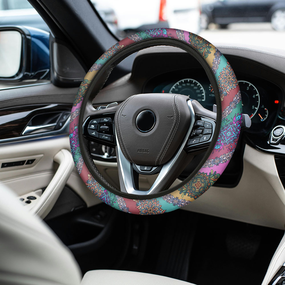 Car Steering Wheel Cover Universal 15 Inch Non-Slip Neoprene Car Wheel Protector - Bild 15 von 19