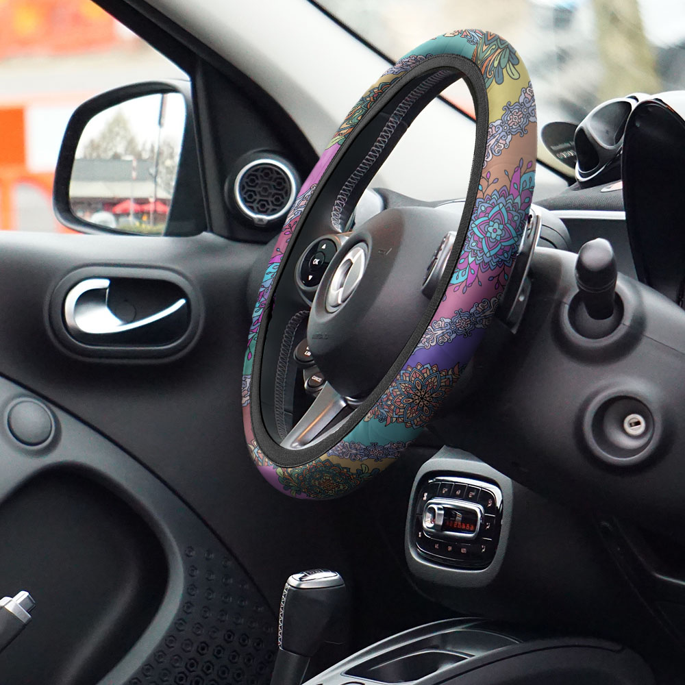 Car Steering Wheel Cover Universal 15 Inch Non-Slip Neoprene Car Wheel Protector - Bild 19 von 19