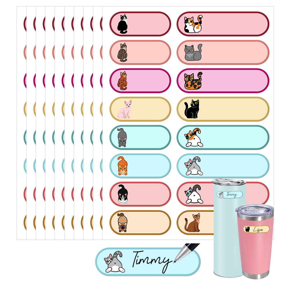 320 Pcs Waterproof Baby Bottle Labels School Name Tag Sticke