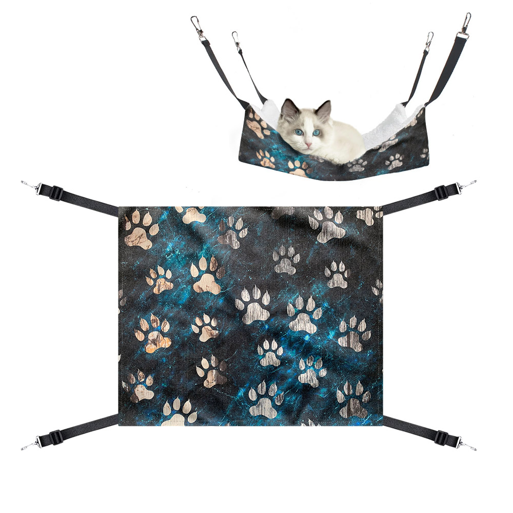Reversible Cat Hanging Hammock Pet Cage Hanging Bed for Cats Puppy Dogs Rabbits
