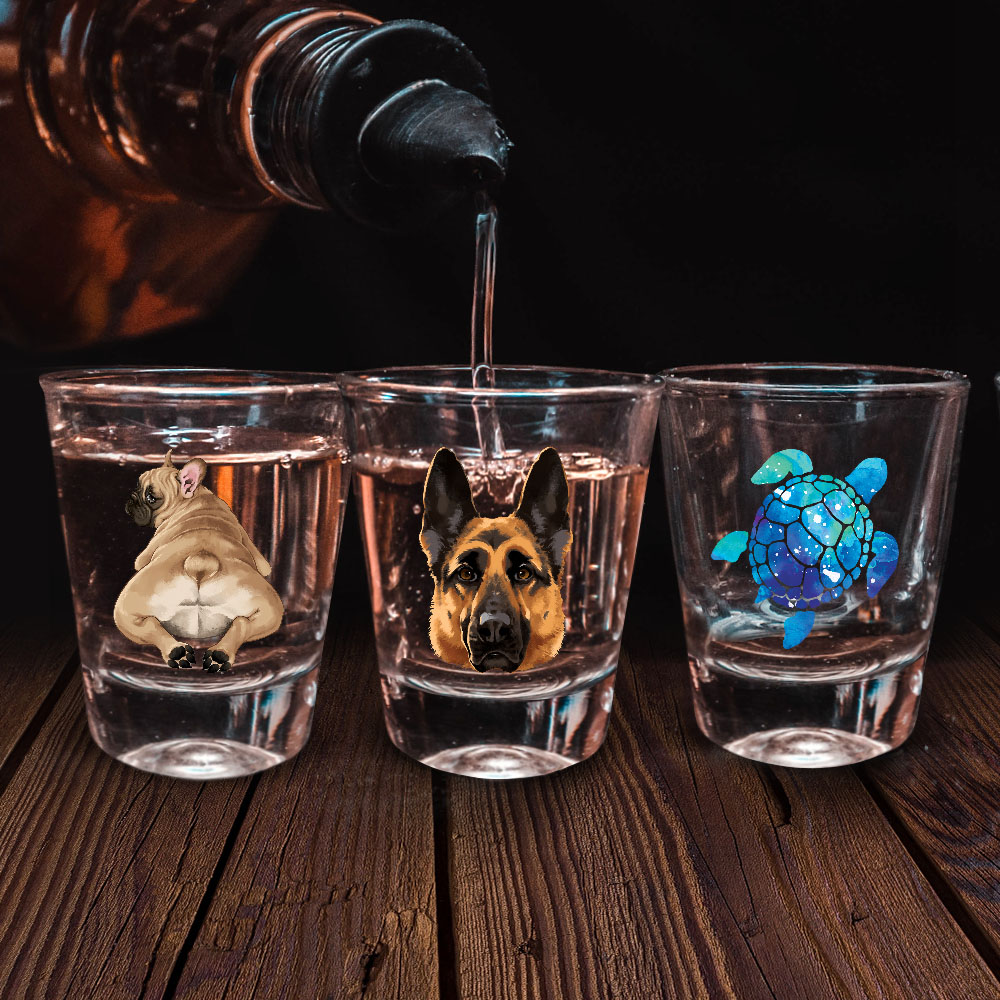 1,5 Unzen Klar Schnapsglas Messbecher mit Schwerem Boden für Tequila Whiskey Wodka - Bild 37 von 79