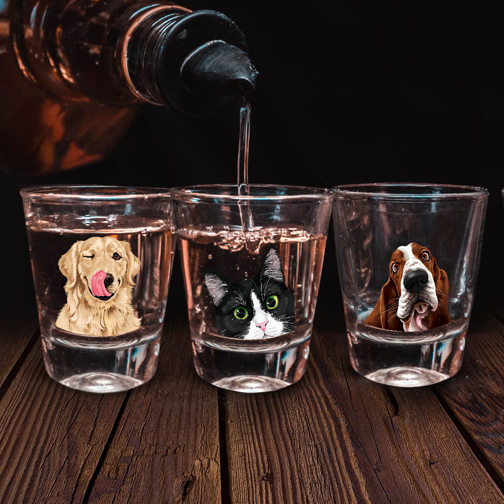 1,5 Unzen Klar Schnapsglas Messbecher mit Schwerem Boden für Tequila Whiskey Wodka - Bild 49 von 79
