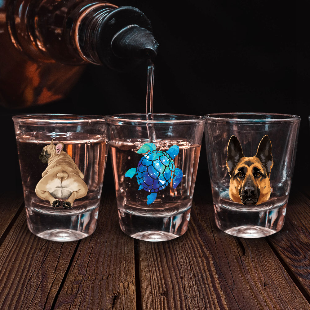 1,5 Unzen Klar Schnapsglas Messbecher mit Schwerem Boden für Tequila Whiskey Wodka - Bild 13 von 79