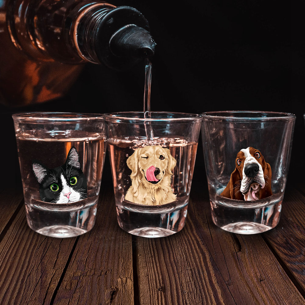 1,5 Unzen Klar Schnapsglas Messbecher mit Schwerem Boden für Tequila Whiskey Wodka - Bild 55 von 79