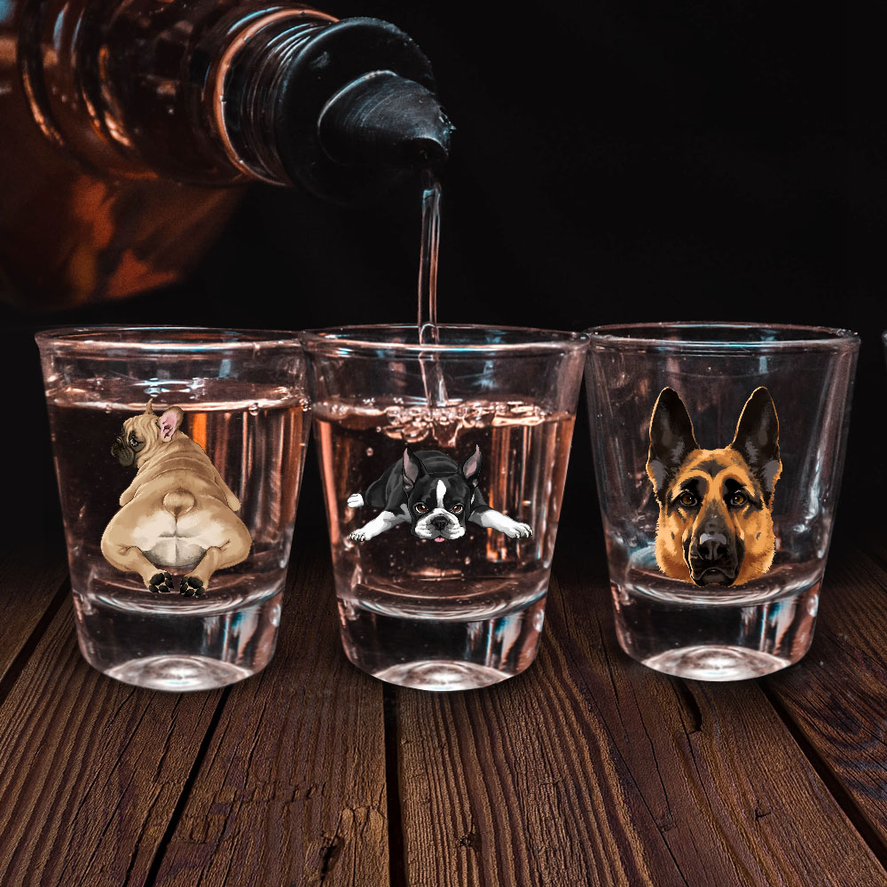 1,5 Unzen Klar Schnapsglas Messbecher mit Schwerem Boden für Tequila Whiskey Wodka - Bild 25 von 79