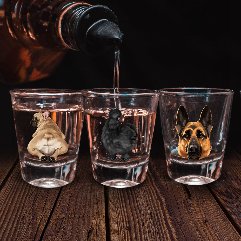 1,5 Unzen Klar Schnapsglas Messbecher mit Schwerem Boden für Tequila Whiskey Wodka - Bild 31 von 79