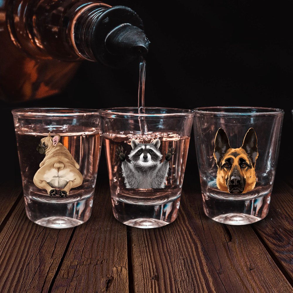 1,5 Unzen Klar Schnapsglas Messbecher mit Schwerem Boden für Tequila Whiskey Wodka - Bild 79 von 79