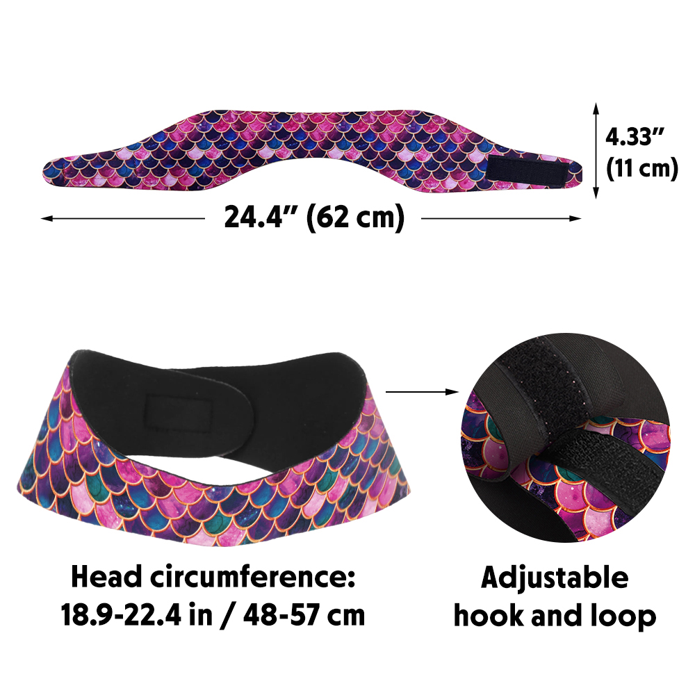 Diadema de natación de neopreno diademas de buceo ajustables banda de protección para los oídos - Imagen 10 de 19