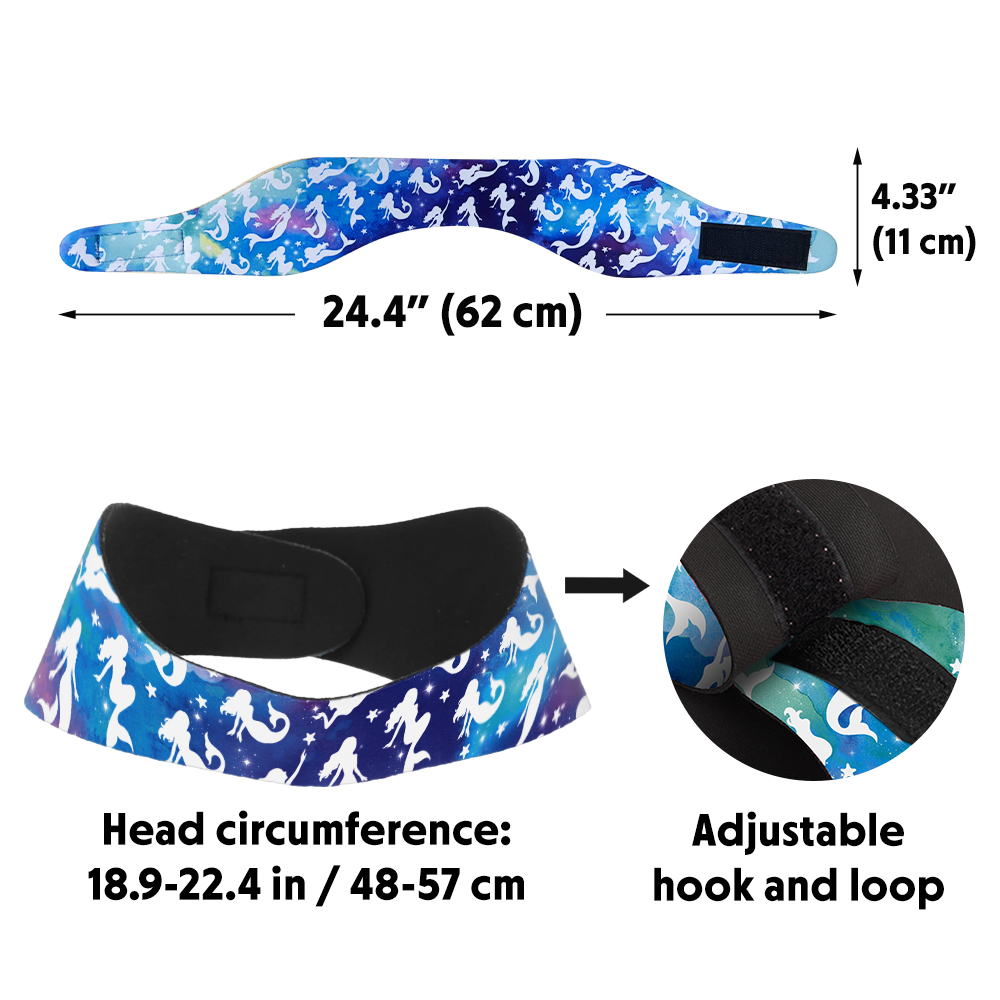 Diadema de natación de neopreno diademas de buceo ajustables banda de protección para los oídos - Imagen 16 de 19