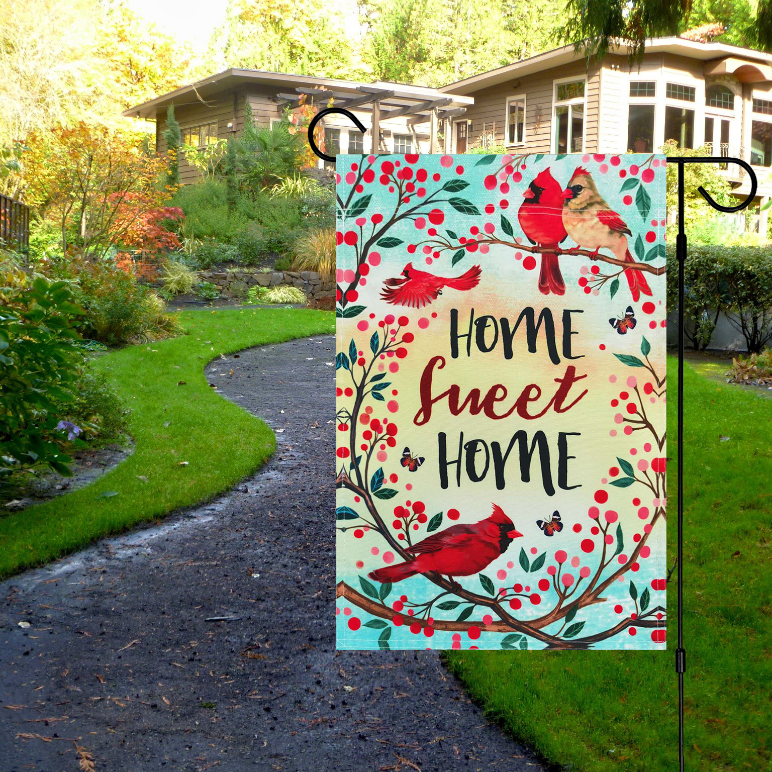 Garden Yard Flag Banner for Home Decorative House Lawn Sign 12x18