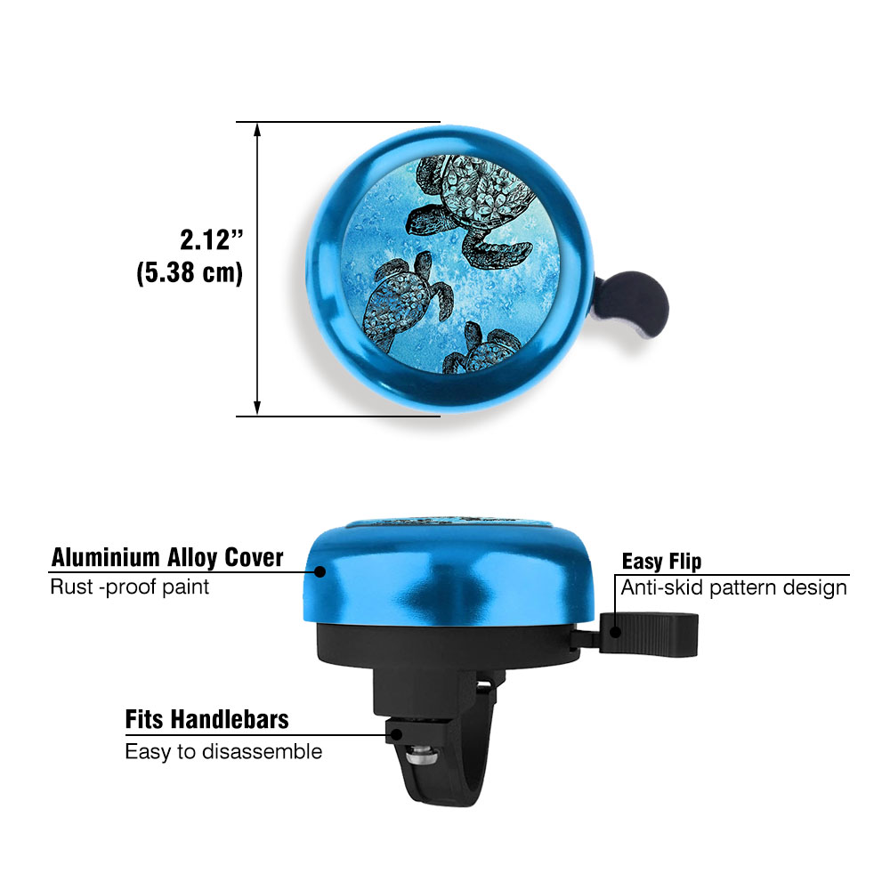 Aluminum Bike Bell Bicycle Bell Alarm Ring Cycling Handlebar Alarm Blue - Picture 9 of 157