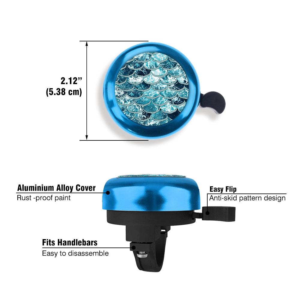 Aluminum Bike Bell Bicycle Bell Alarm Ring Cycling Handlebar Alarm Blue - Picture 21 of 157