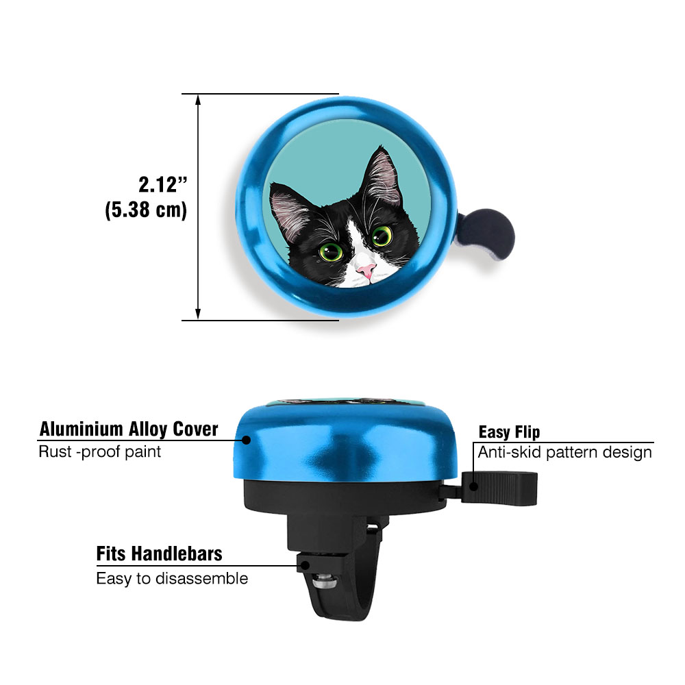 Aluminum Bike Bell Bicycle Bell Alarm Ring Cycling Handlebar Alarm Blue - Picture 129 of 157