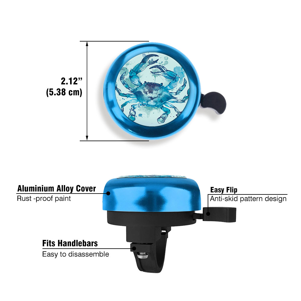 Aluminum Bike Bell Bicycle Bell Alarm Ring Cycling Handlebar Alarm Blue - Picture 27 of 157
