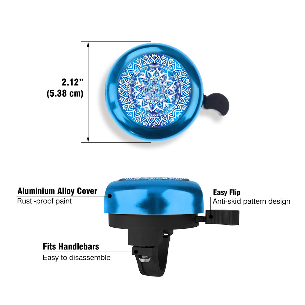 Aluminum Bike Bell Bicycle Bell Alarm Ring Cycling Handlebar Alarm Blue - Picture 33 of 157