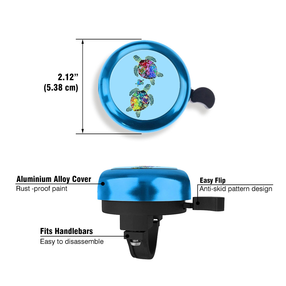 Aluminum Bike Bell Bicycle Bell Alarm Ring Cycling Handlebar Alarm Blue - Picture 39 of 157
