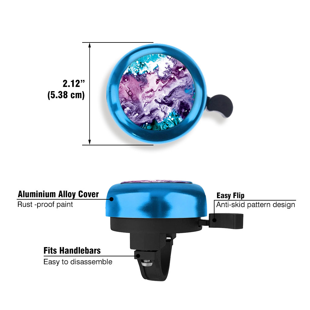 Aluminum Bike Bell Bicycle Bell Alarm Ring Cycling Handlebar Alarm Blue - Picture 45 of 157