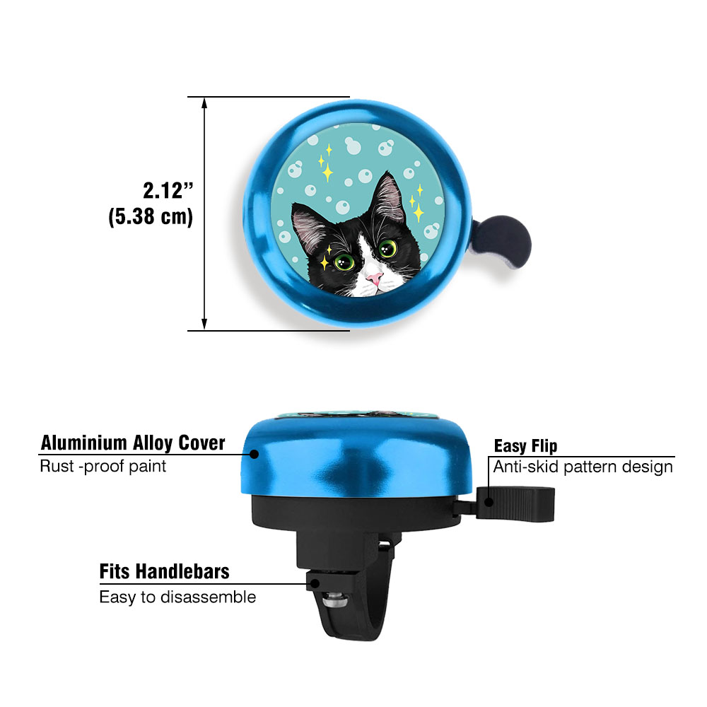 Aluminum Bike Bell Bicycle Bell Alarm Ring Cycling Handlebar Alarm Blue - Picture 141 of 157