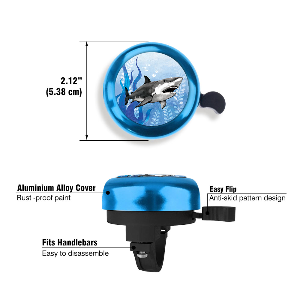 Aluminum Bike Bell Bicycle Bell Alarm Ring Cycling Handlebar Alarm Blue - Picture 81 of 157