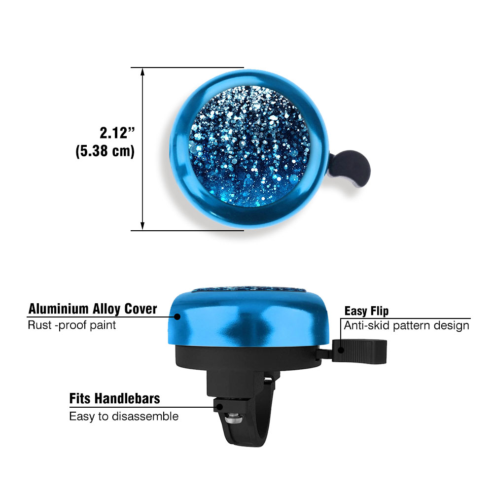 Aluminum Bike Bell Bicycle Bell Alarm Ring Cycling Handlebar Alarm Blue - Picture 111 of 157