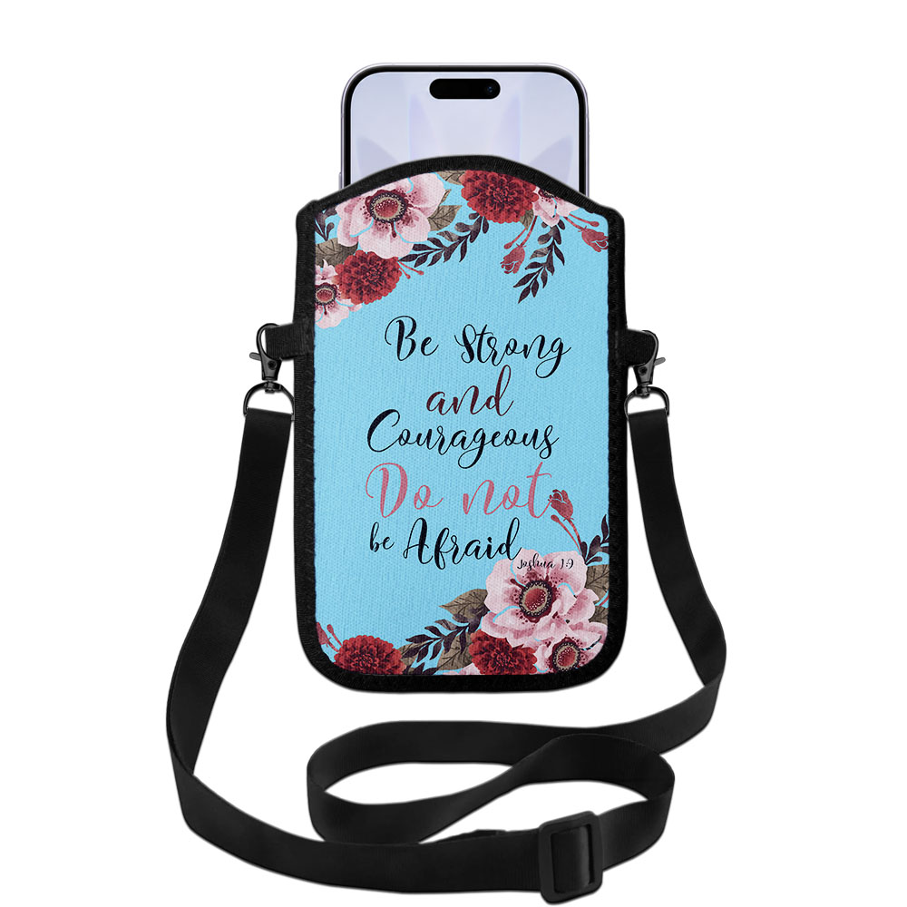 Neoprene Crossbody Phone Pouch Travel Cell Phone Bag Organizer with Strap