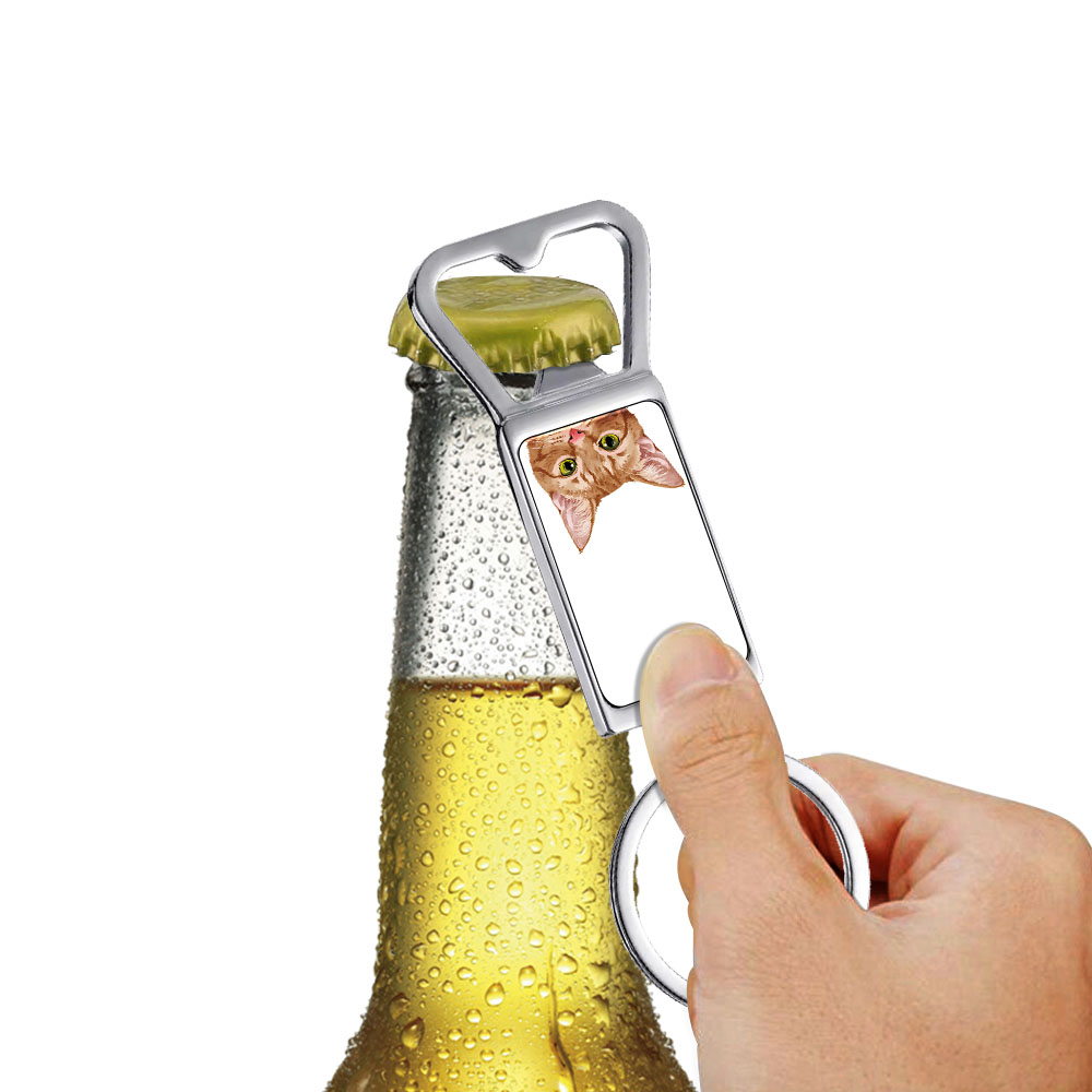Niedlicher Tier Metall Flaschenöffner Schlüsselanhänger Schlüsselring Bier Trinken Dose Bar Werkzeug - Bild 130 von 187
