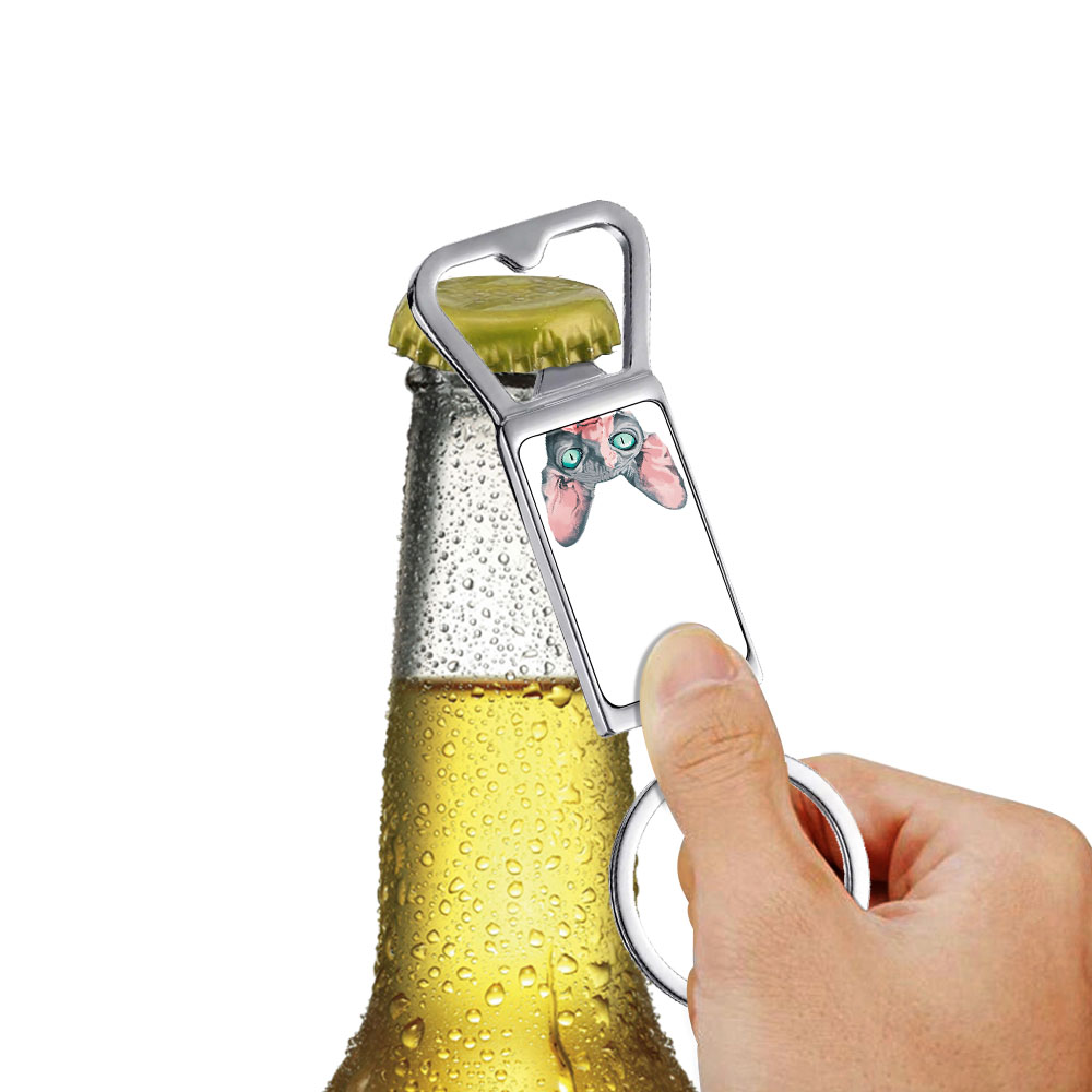 Niedlicher Tier Metall Flaschenöffner Schlüsselanhänger Schlüsselring Bier Trinken Dose Bar Werkzeug - Bild 106 von 187