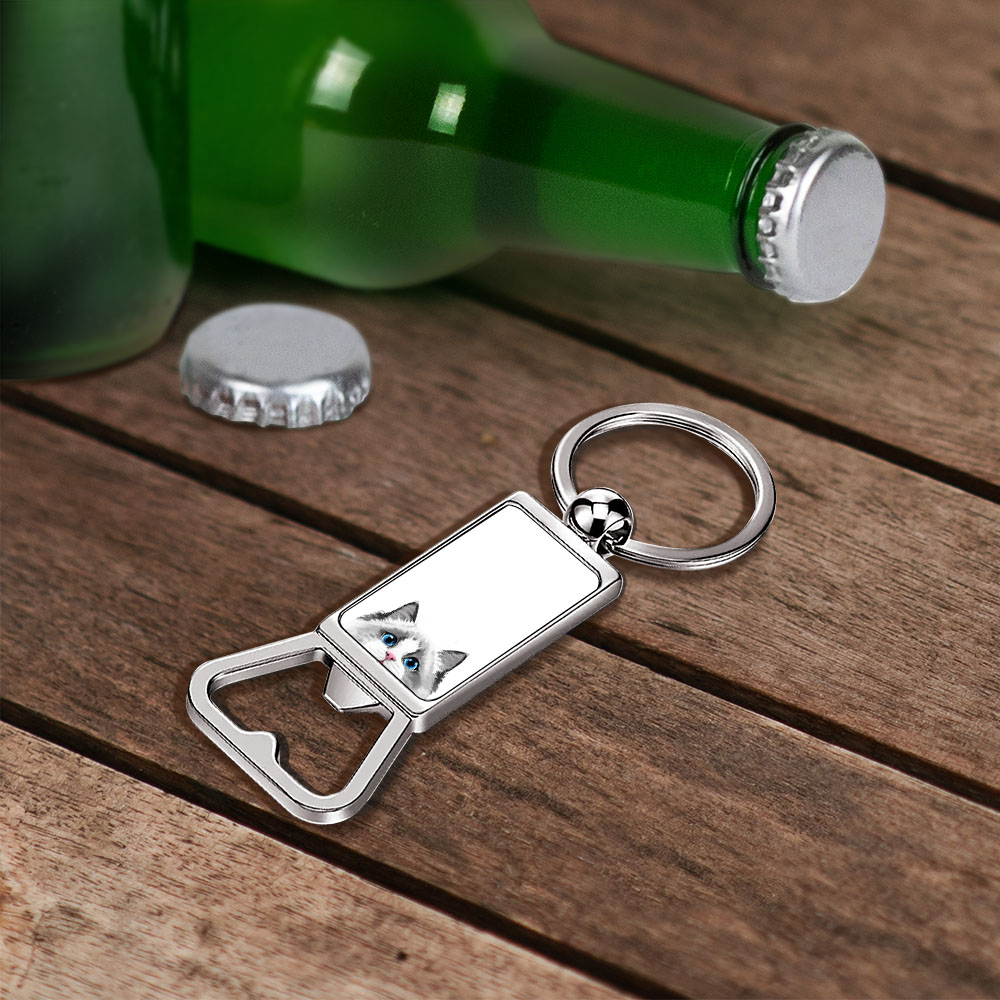 Niedlicher Tier Metall Flaschenöffner Schlüsselanhänger Schlüsselring Bier Trinken Dose Bar Werkzeug - Bild 42 von 187