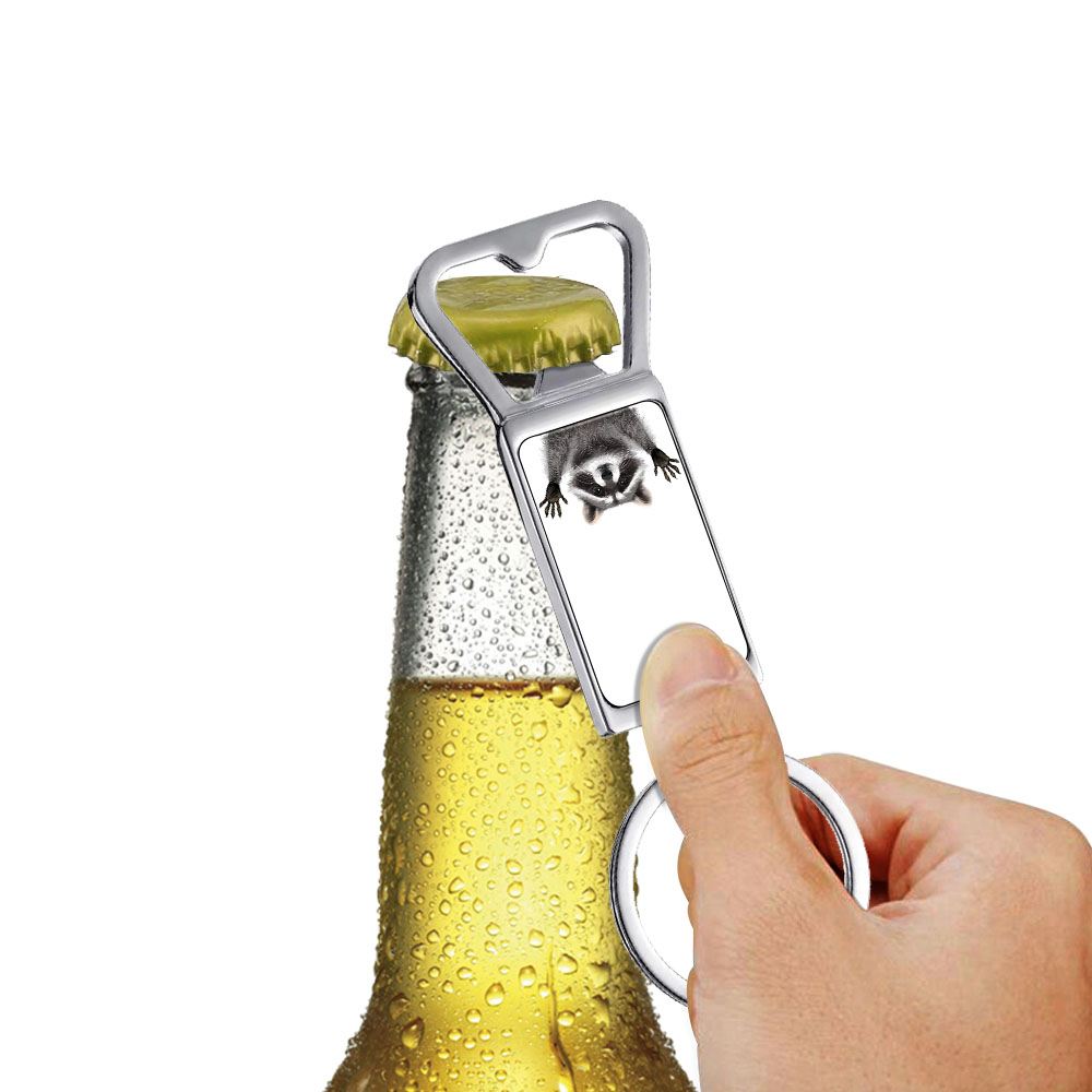 Niedlicher Tier Metall Flaschenöffner Schlüsselanhänger Schlüsselring Bier Trinken Dose Bar Werkzeug - Bild 184 von 187