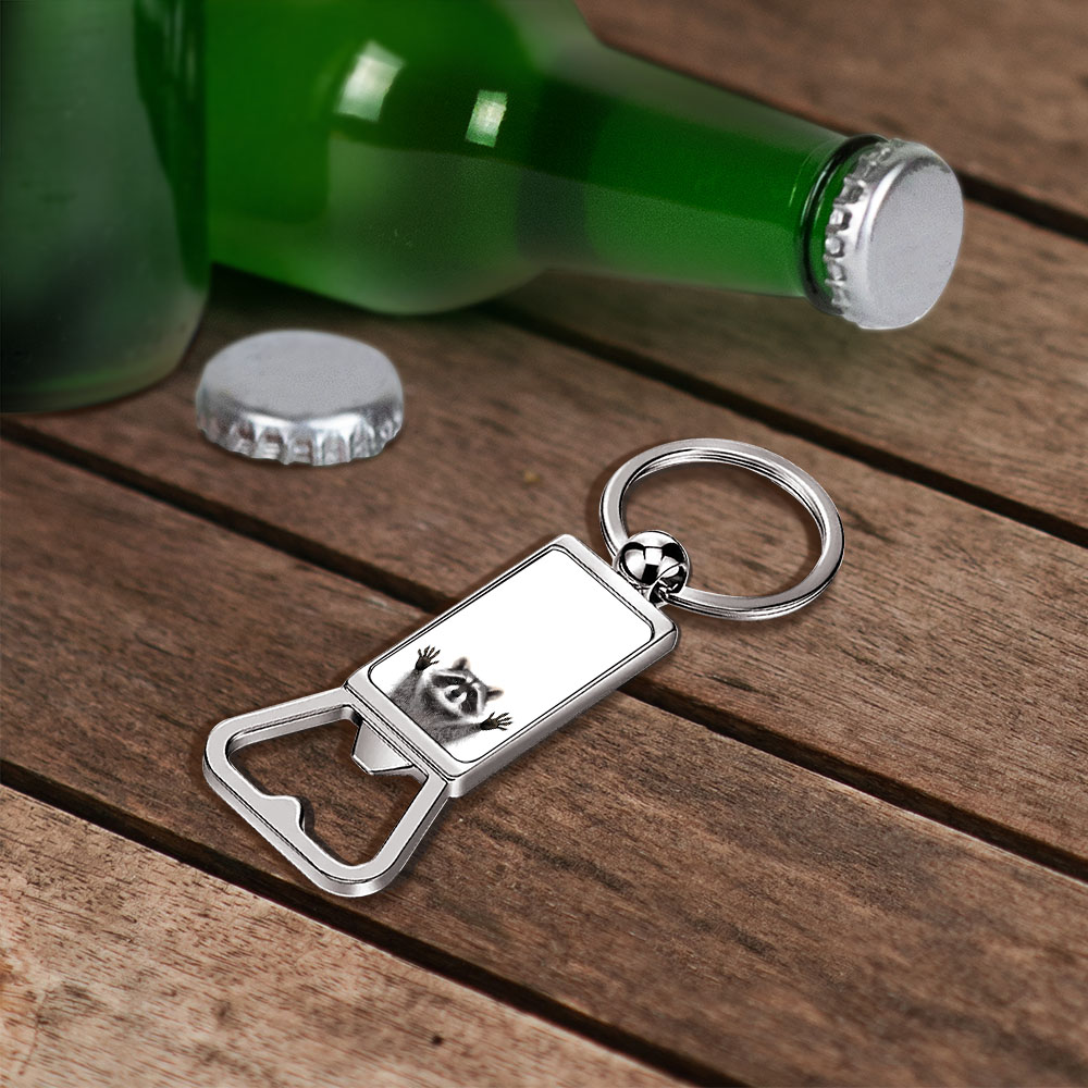 Niedlicher Tier Metall Flaschenöffner Schlüsselanhänger Schlüsselring Bier Trinken Dose Bar Werkzeug - Bild 186 von 187