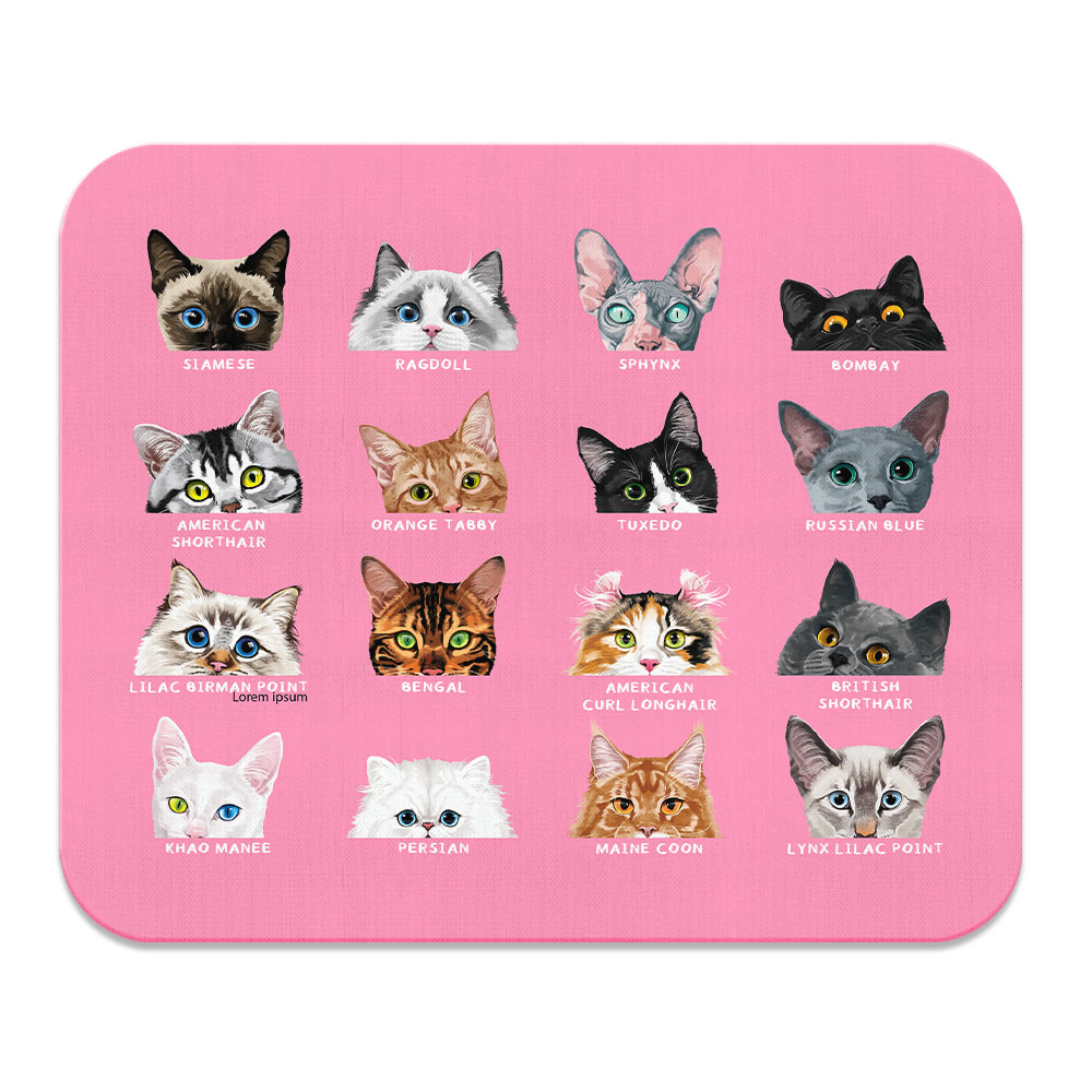 Niedliche Tier Gaming Maus Matte Pad rutschfest rechteckig Mousepad für Computer Laptop - Bild 168 von 201