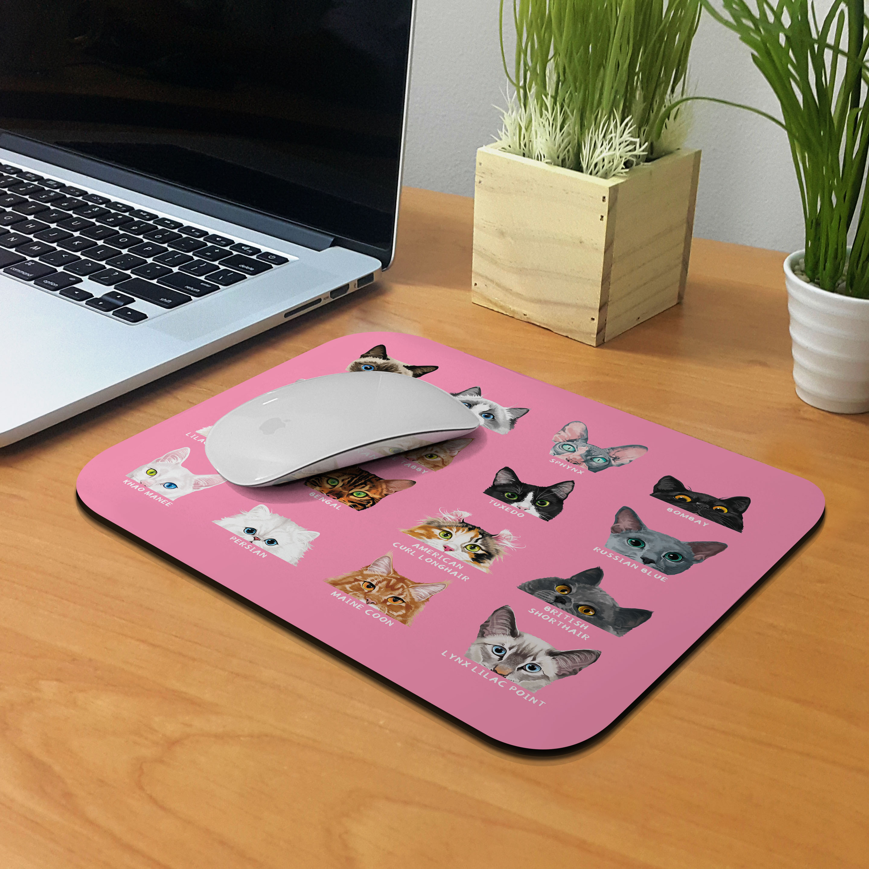 Niedliche Tier Gaming Maus Matte Pad rutschfest rechteckig Mousepad für Computer Laptop - Bild 171 von 201