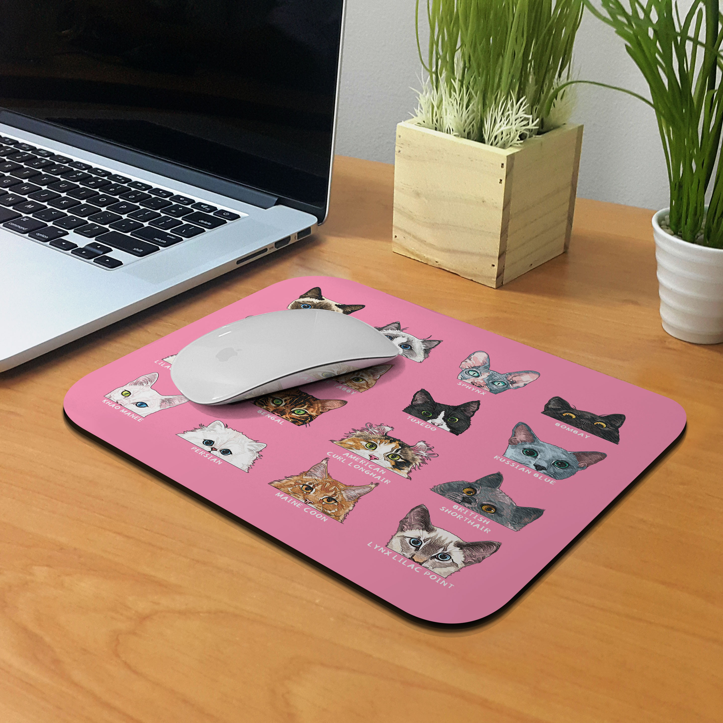 Niedliche Tier Gaming Maus Matte Pad rutschfest rechteckig Mousepad für Computer Laptop - Bild 176 von 201