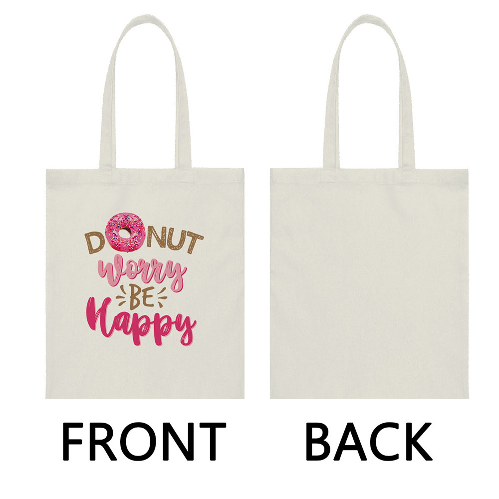 Canvas Tote Bag Shoulder Handbag Purse Reusable for Travel Grocery Shopping - Picture 33 of 109