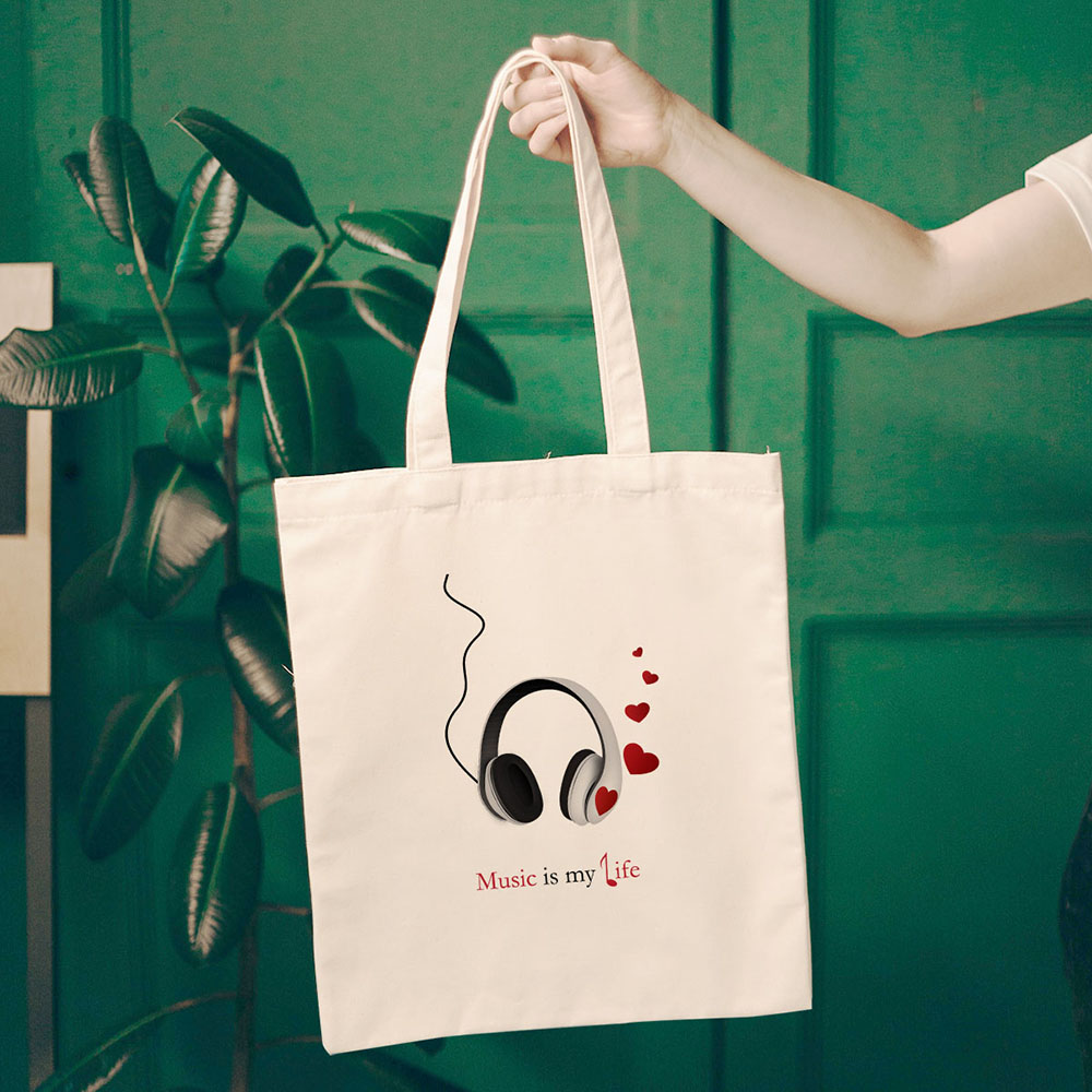 Canvas Tote Bag Shoulder Handbag Purse Reusable for Travel Grocery Shopping - Picture 41 of 109