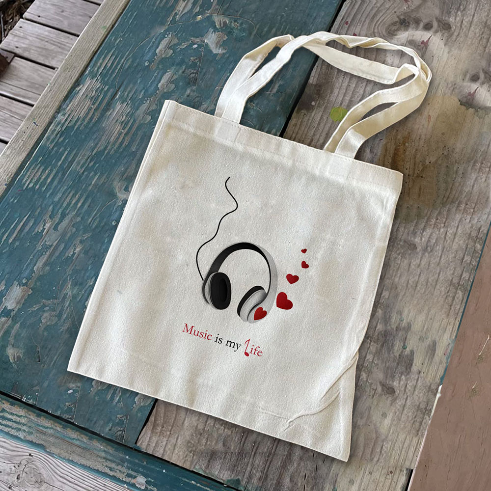 Canvas Tote Bag Shoulder Handbag Purse Reusable for Travel Grocery Shopping - Picture 43 of 109